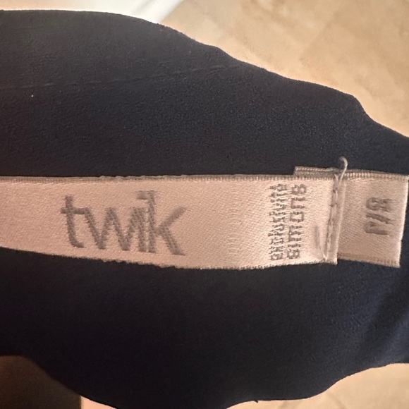 Twik Blue Sleeveless Fit and Flare Mini Dress with cutout details on sides - Picture 7 of 10